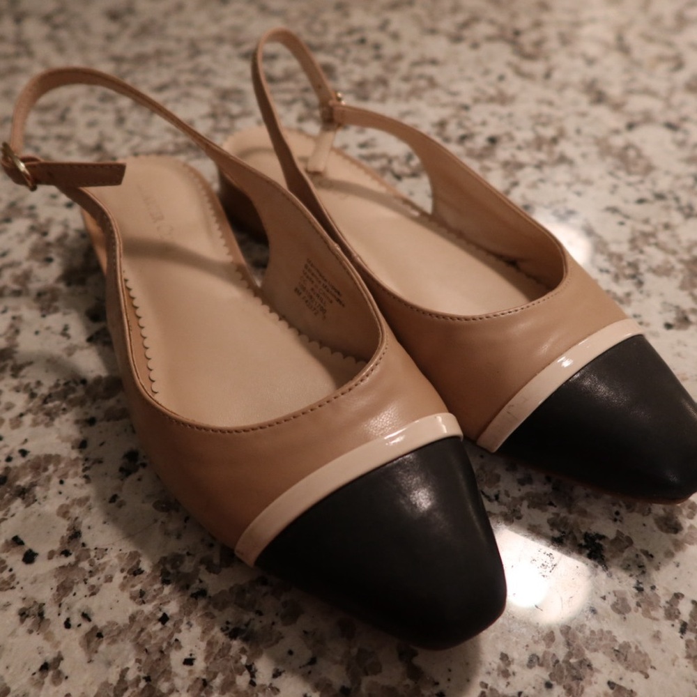 Sling back mule